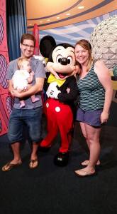 meeting Mickey Mouse for the first time!